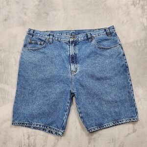 Vintage Saugatuck Shorts Mens 42 Blue Denim Relaxed Fit Jorts Bermuda Casual Y2K